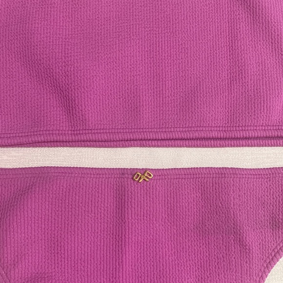 PILYQ Bikini Set; ULTRA VIOLET Midi Ring Bralette Top & Reef Teeny Bottom Size M - Picture 4 of 7